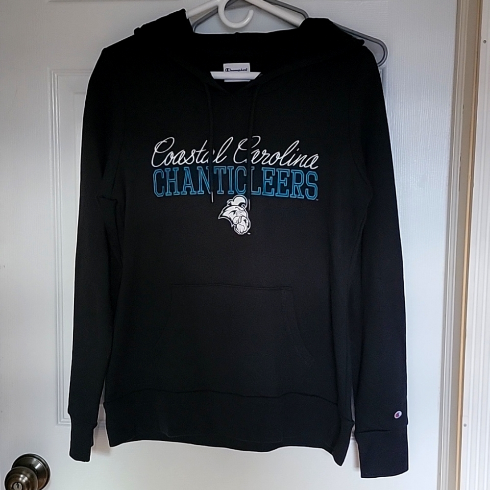 Coastal Carolina University Chaunticleers Champion Black Hoodie Sweatshirt